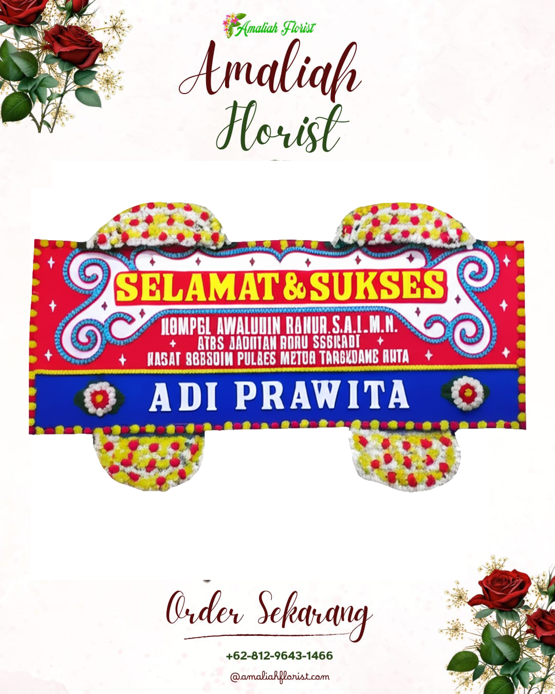 Papan Bunga Ucapan Selamat Buton